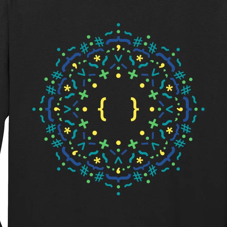 Code Mandala Css Tall Long Sleeve T-Shirt