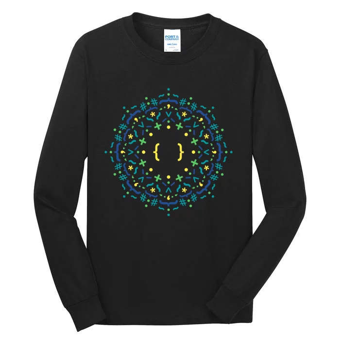 Code Mandala Css Tall Long Sleeve T-Shirt