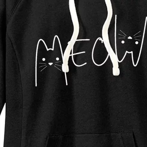 Cute Meow Cats Funny Feline Kitten Women's Fleece Hoodie