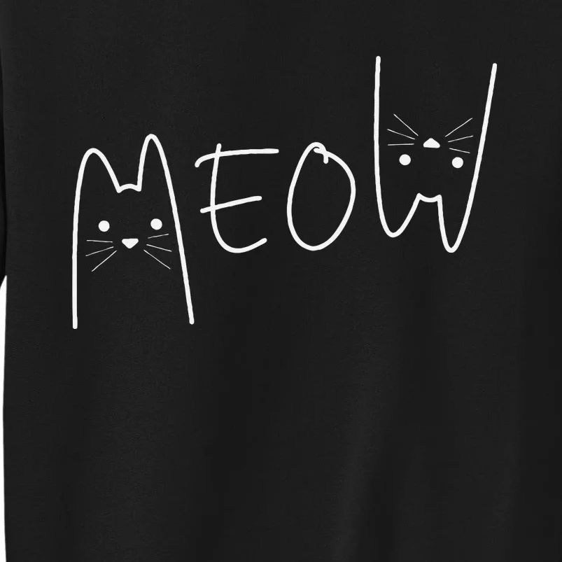 Cute Meow Cats Funny Feline Kitten Tall Sweatshirt