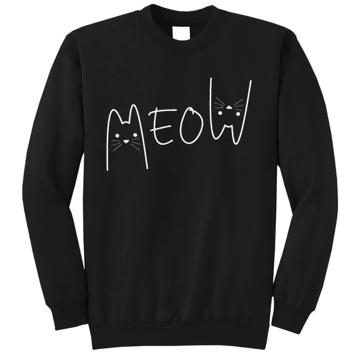 Cute Meow Cats Funny Feline Kitten Tall Sweatshirt