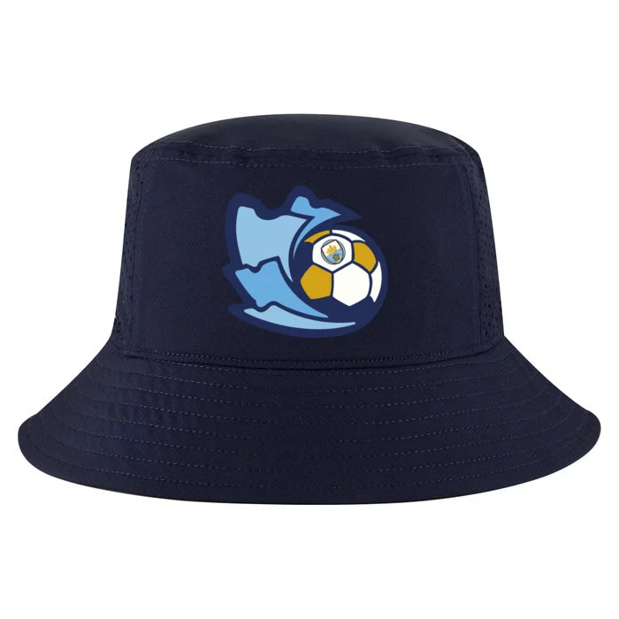 Cool Man City Soccer Ball Cool Comfort Performance Bucket Hat