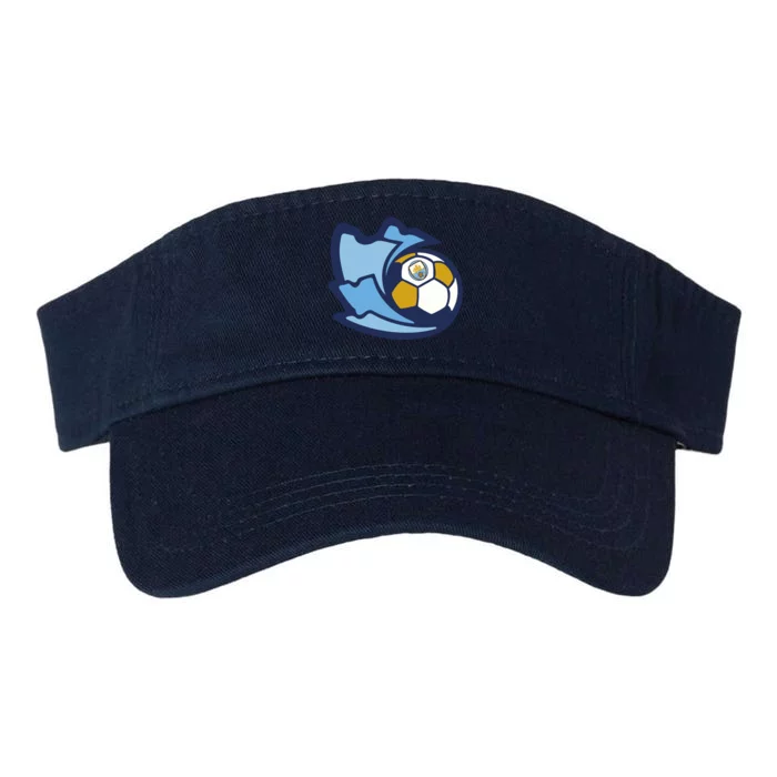 Cool Man City Soccer Ball Valucap Bio-Washed Visor