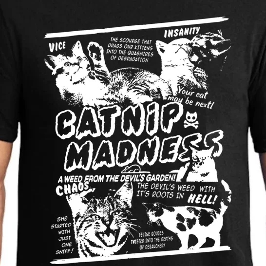 Catnip Madness Cute Kitten Cat Lover Gift For Cat Owners Pajama Set