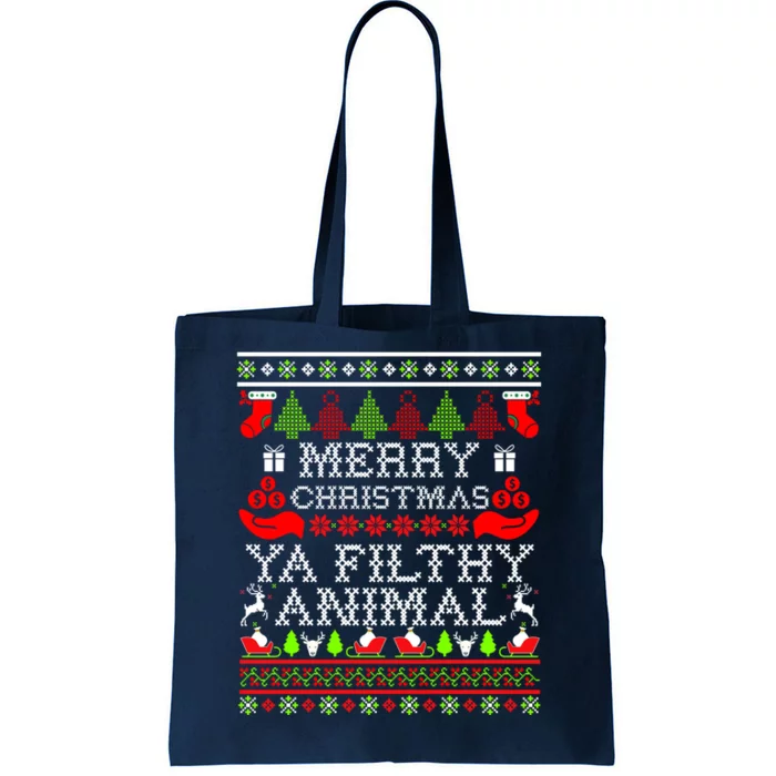 Christmas Merry Christmas Ya Filthy Animal Essential Tote Bag