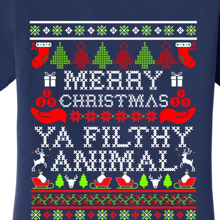 Christmas Merry Christmas Ya Filthy Animal Essential Women's T-Shirt