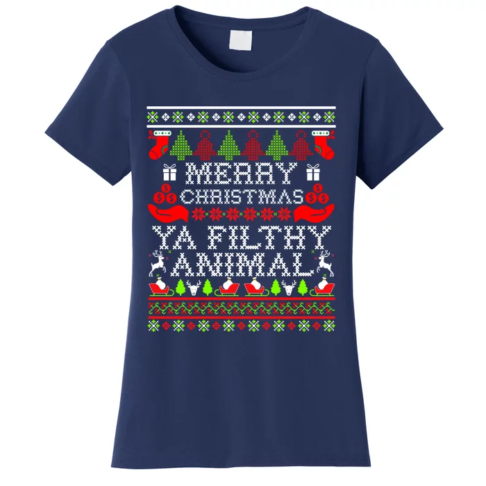 Christmas Merry Christmas Ya Filthy Animal Essential Women's T-Shirt