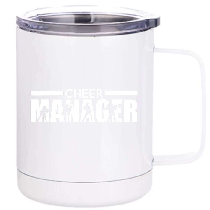 Cheer Manager Cheerleading Front & Back 12oz Stainless Steel Tumbler Cup