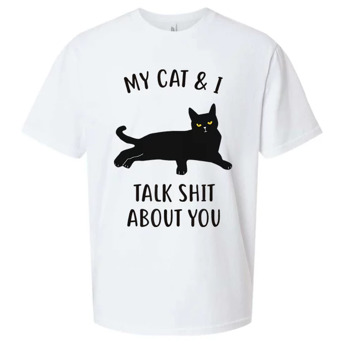 Cat My Cat & I Talk About You Sueded Cloud Jersey T-Shirt