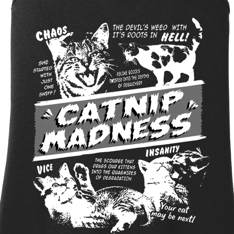 Catnip Madness Cute Kitten Cat Lover Gift For Cat Owners Ladies Essential Tank