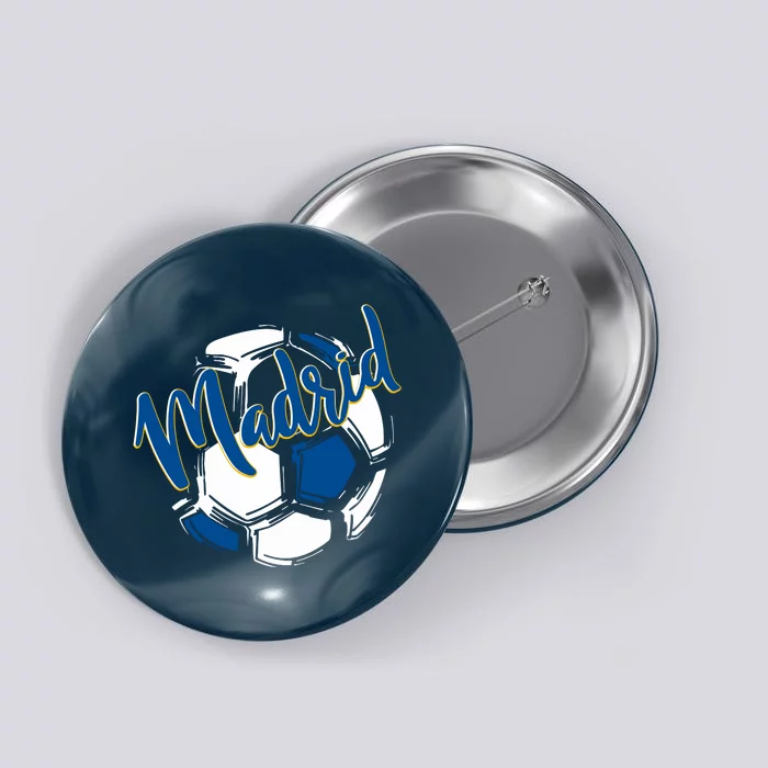 Cool Madrid Cf Soccer Ball Button