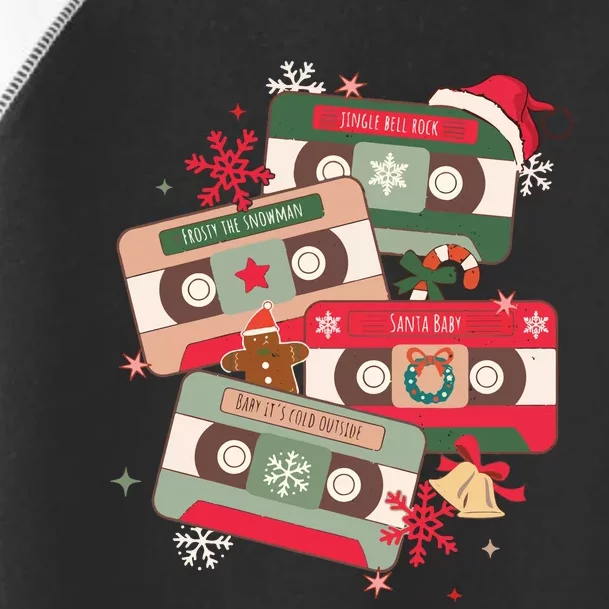 Christmas Music Cassette Tapes Christmas Toddler Fine Jersey T-Shirt