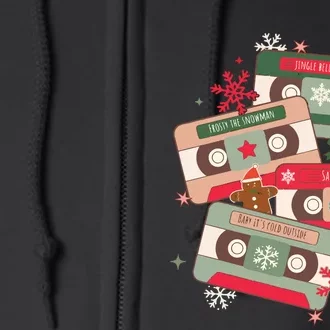 Christmas Music Cassette Tapes Christmas Full Zip Hoodie