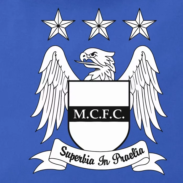 Cool Man City Slogan Eagle With Stars Zip Tote Bag