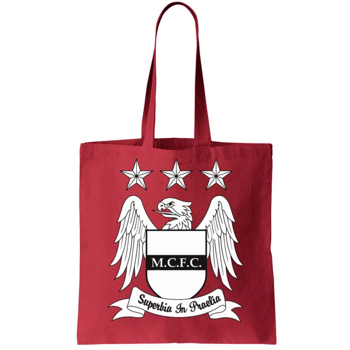 Cool Man City Slogan Eagle With Stars Tote Bag