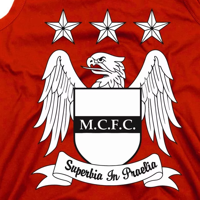 Cool Man City Slogan Eagle With Stars Tank Top