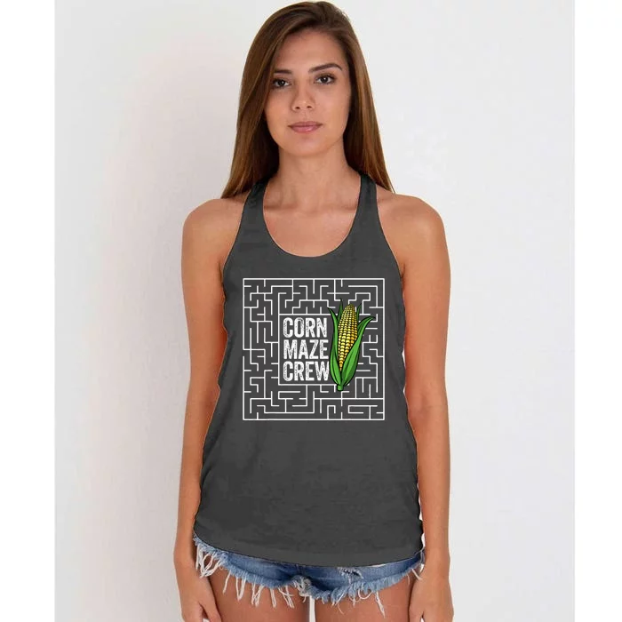 Corn Maze Crew Corn Maze Women's Knotted Racerback Tank