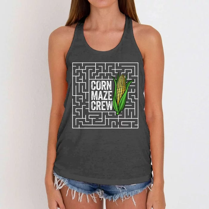 Corn Maze Crew Corn Maze Women's Knotted Racerback Tank