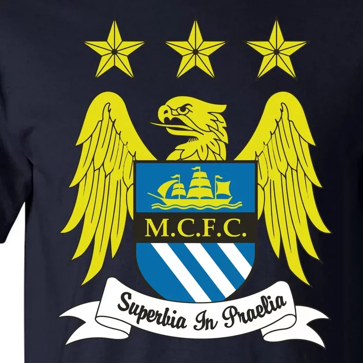 Cool Man City Slogan Eagle With Stars Tall T-Shirt