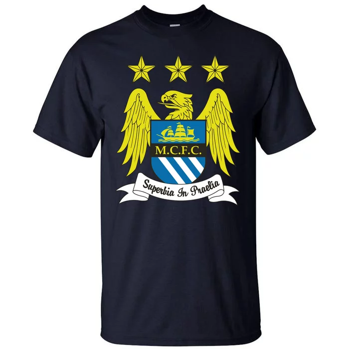 Cool Man City Slogan Eagle With Stars Tall T-Shirt