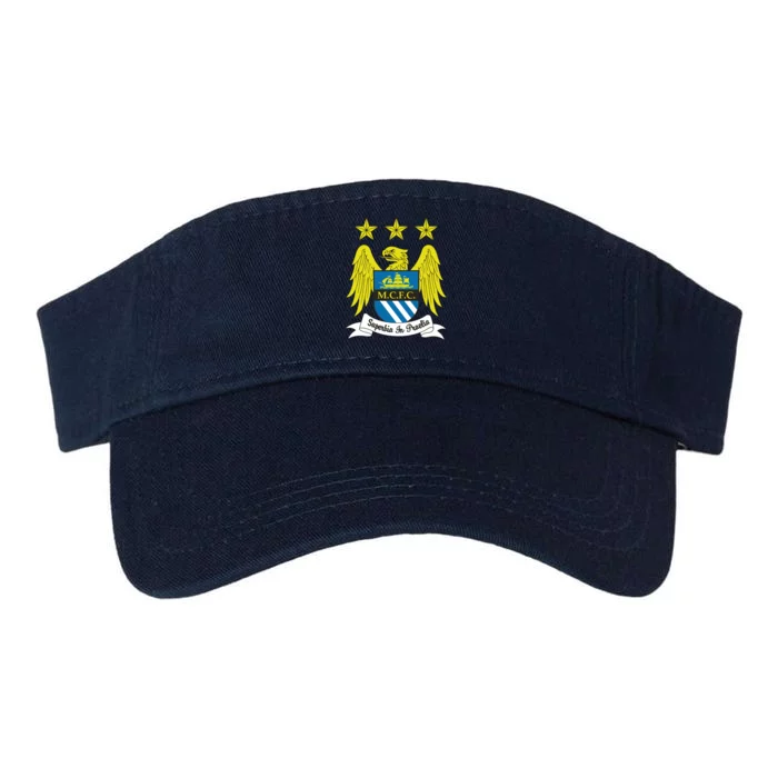 Cool Man City Slogan Eagle With Stars Valucap Bio-Washed Visor