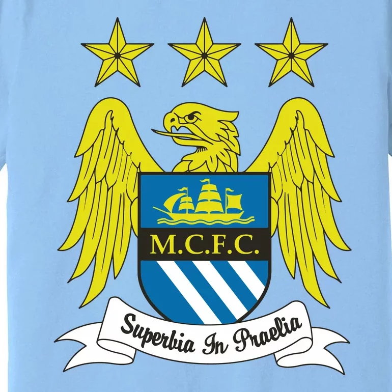 Cool Man City Slogan Eagle With Stars Premium T-Shirt