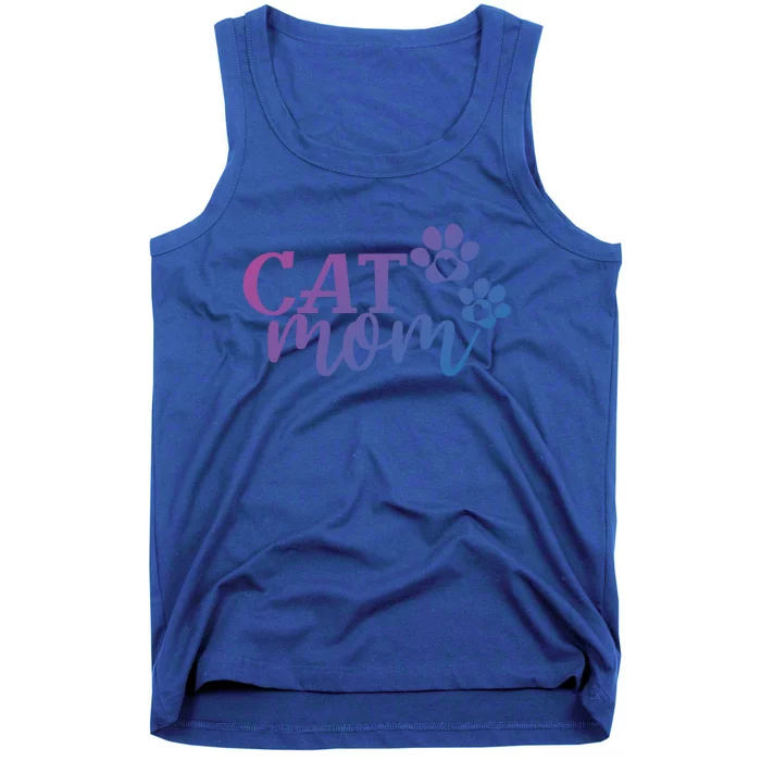 Cat Mom Cat Paws Cat Lover Funny Cute Cat Gift Tank Top