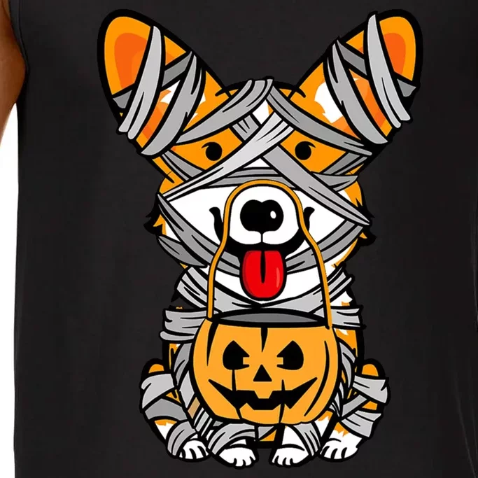 Corgi Mummy Cute Halloween Dog Lover Comfort Colors® Tank Top