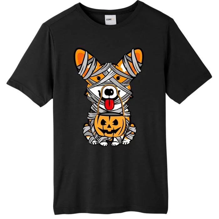 Corgi Mummy Cute Halloween Dog Lover ChromaSoft Performance T-Shirt