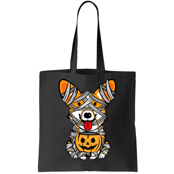 Corgi Mummy Cute Halloween Dog Lover Tote Bag