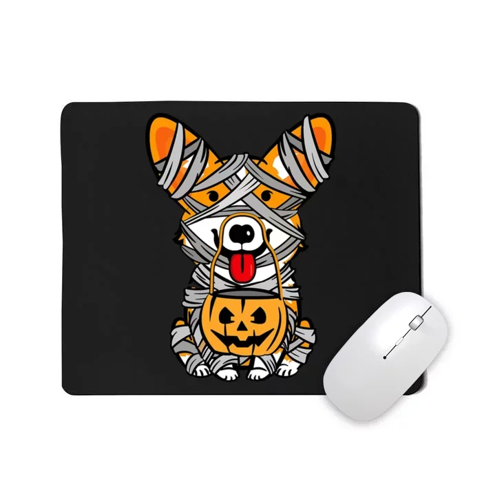 Corgi Mummy Cute Halloween Dog Lover Mousepad