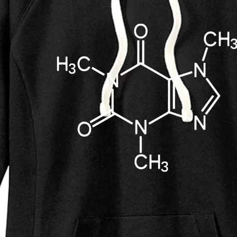 Caffeine Molecule Chemical I Love Coffee Chemistry Gift Women's Fleece Hoodie