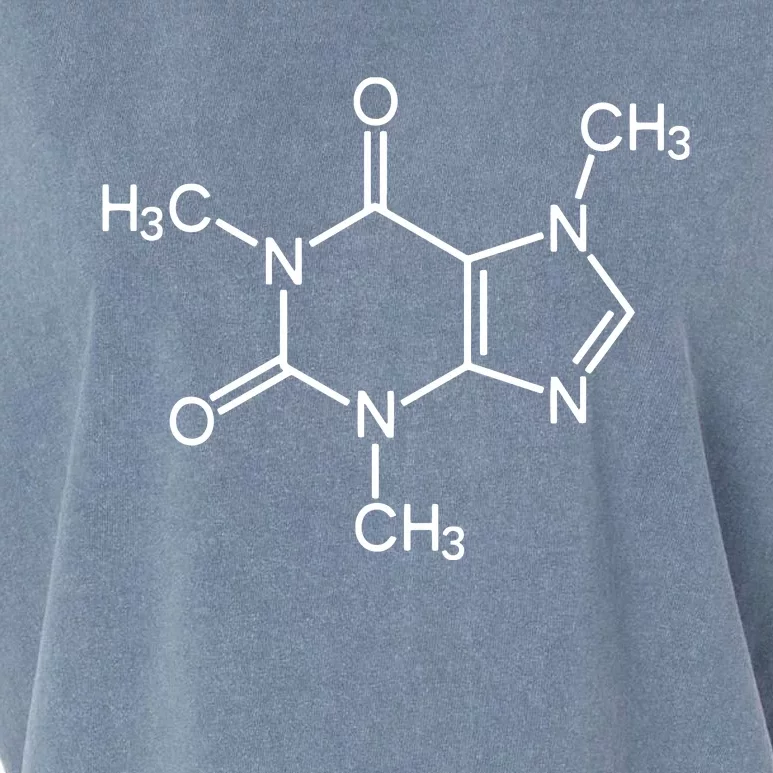 Caffeine Molecule Chemical I Love Coffee Chemistry Gift Garment-Dyed Women's Muscle Tee