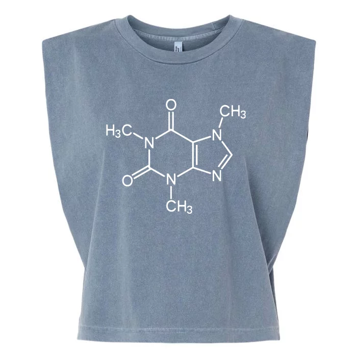 Caffeine Molecule Chemical I Love Coffee Chemistry Gift Garment-Dyed Women's Muscle Tee