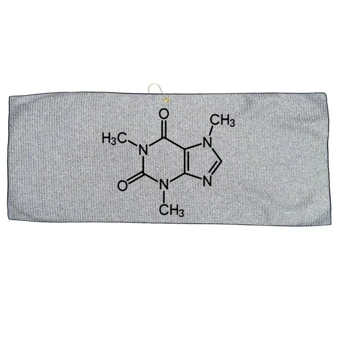 Caffeine Molecule Chemical I Love Coffee Chemistry Gift Large Microfiber Waffle Golf Towel