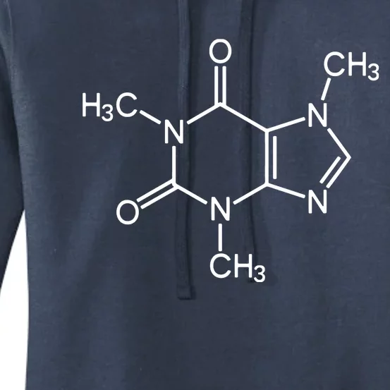 Caffeine Molecule Chemical I Love Coffee Chemistry Gift Women's Pullover Hoodie