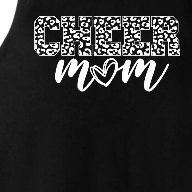 Cheer Mom Cheetah Print Cute Ladies Tri-Blend Wicking Tank