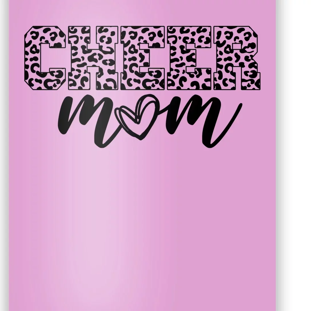 Cheer Mom Cheetah Print Cute Poster