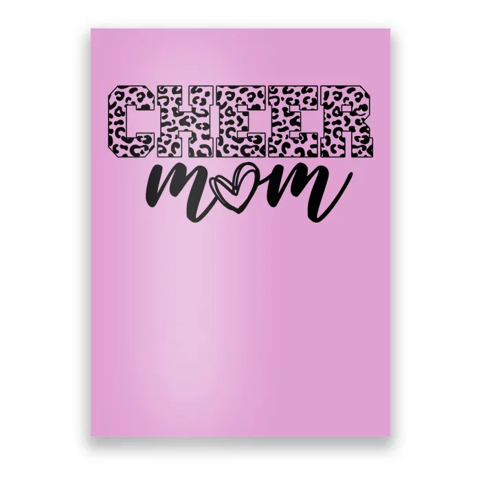 Cheer Mom Cheetah Print Cute Poster