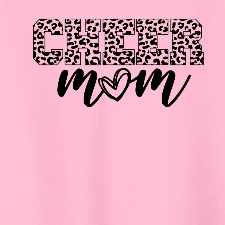 Cheer Mom Cheetah Print Cute Toddler T-Shirt