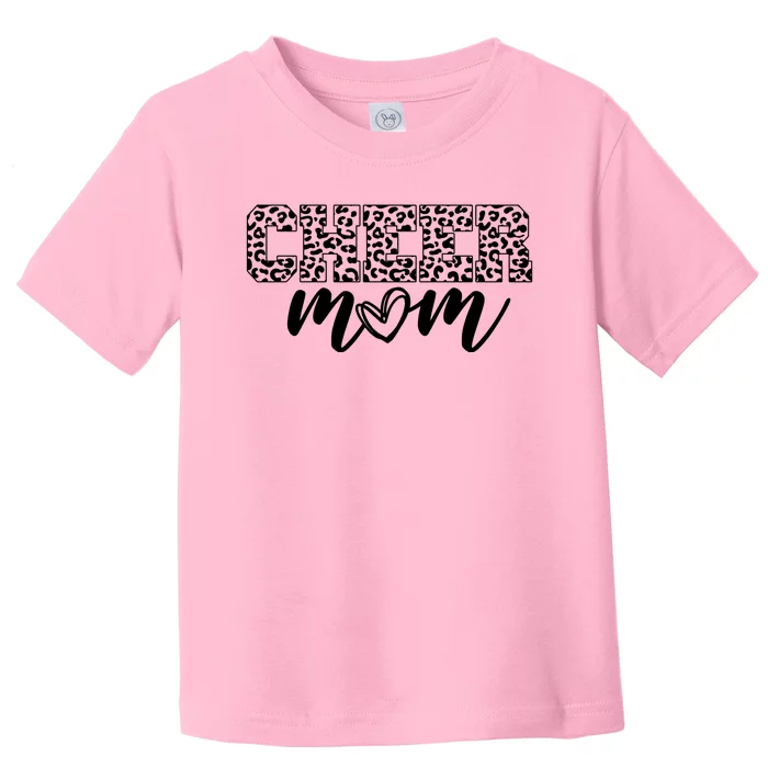 Cheer Mom Cheetah Print Cute Toddler T-Shirt