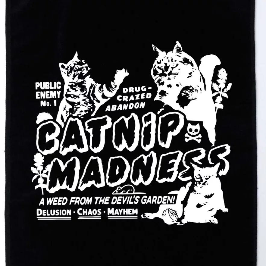 Catnip Madness Cute Kitten Funny Cat Pet Humor Platinum Collection Golf Towel