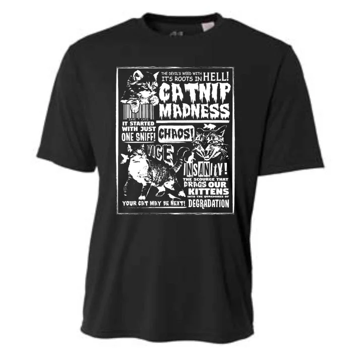 Catnip Madness Cute Kitten Cat Lover Gift For Cat Owners Cooling Performance Crew T-Shirt