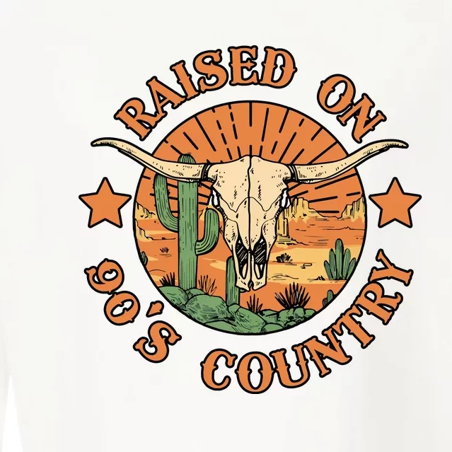 Country Music Cowgirl 90s Cropped Pullover Crew