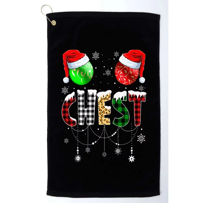 Christmas  Matching Couple Family Chestnuts Platinum Collection Golf Towel