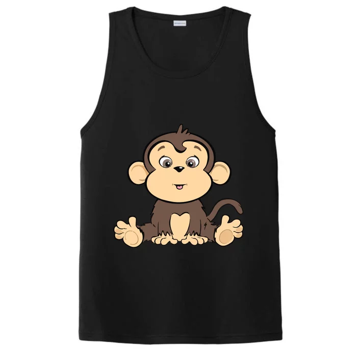 Cute Monkey Performance Tank