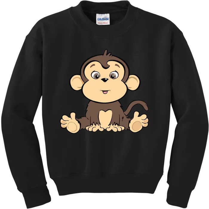 Cute Monkey Kids Sweatshirt