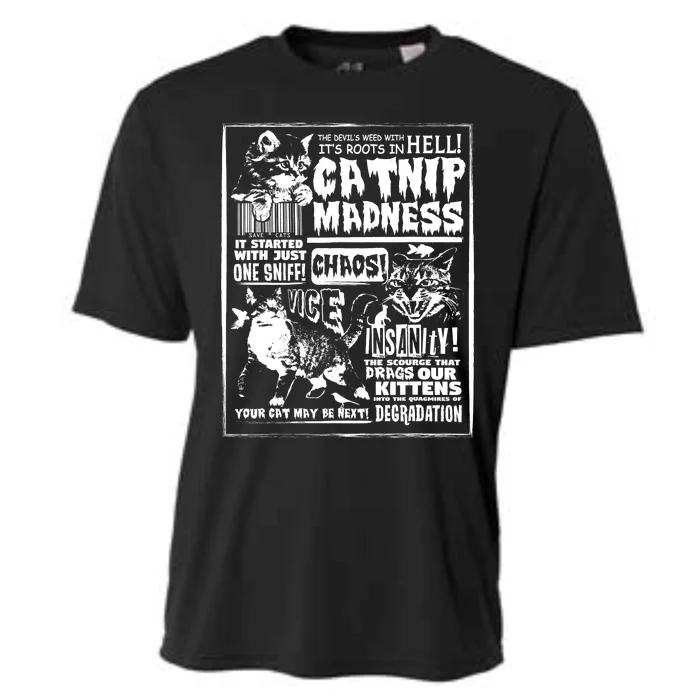 Catnip Madness Cute Kitten Cat Lover Gift For Cat Owners Cooling Performance Crew T-Shirt