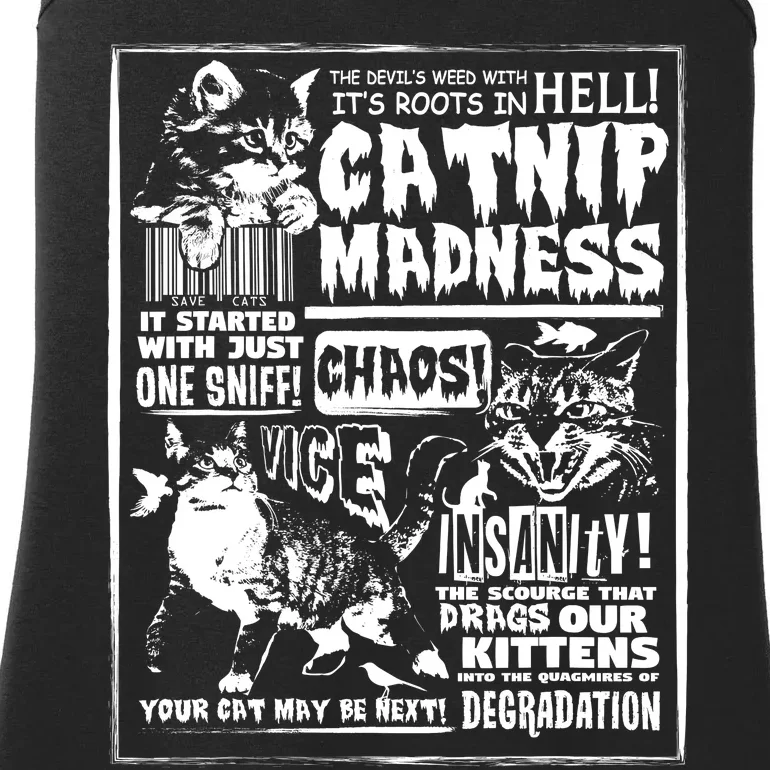 Catnip Madness Cute Kitten Cat Lover Gift For Cat Owners Ladies Essential Tank