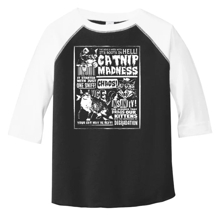 Catnip Madness Cute Kitten Cat Lover Gift For Cat Owners Toddler Fine Jersey T-Shirt